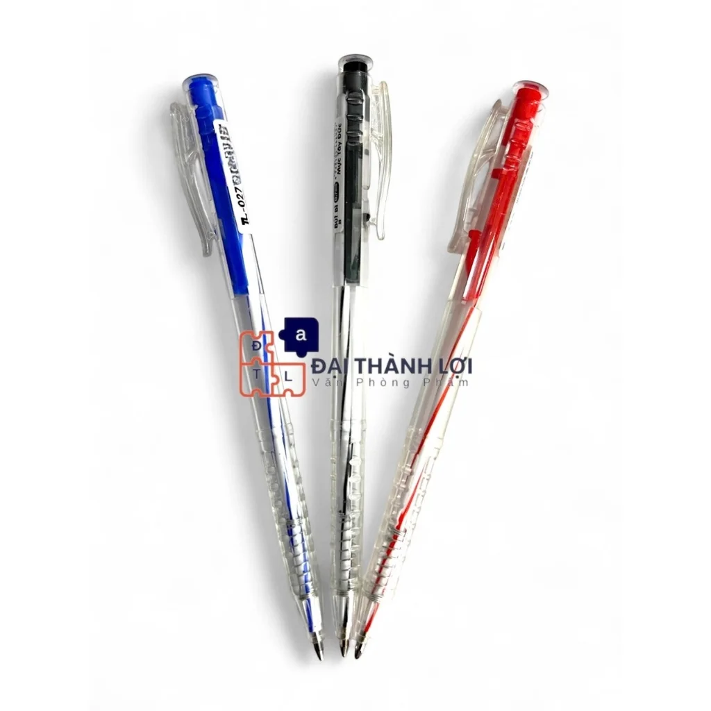 Bút bi Thiên Lộc TL-027 ngòi 0.7mm ( Mực Xanh/ Đỏ/Đen/Tím)