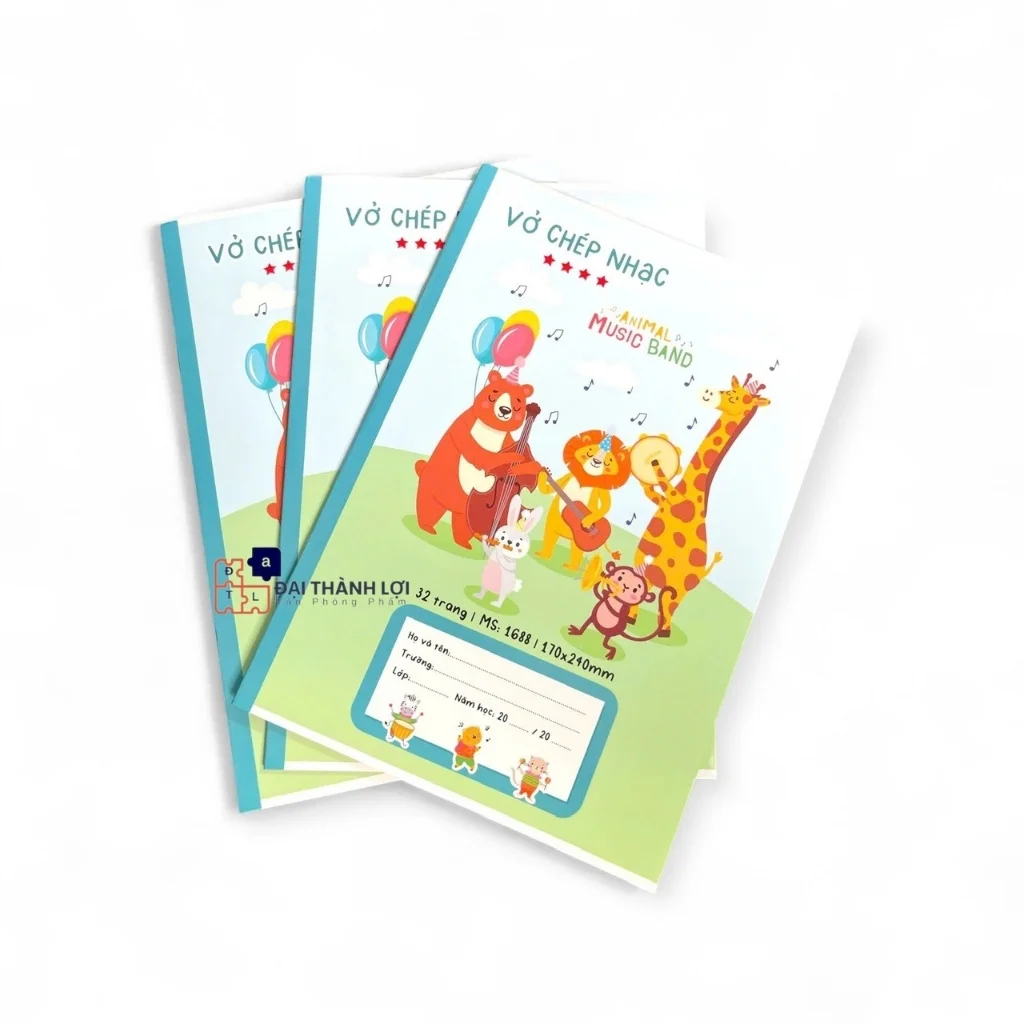 Cuốn Vở Chép Nhạc Hải Tiến 32 Trang Dành Cho Học Sinh