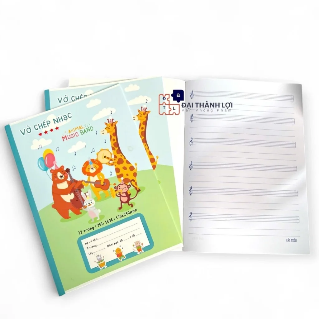 Cuốn Vở Chép Nhạc Hải Tiến 32 Trang Dành Cho Học Sinh