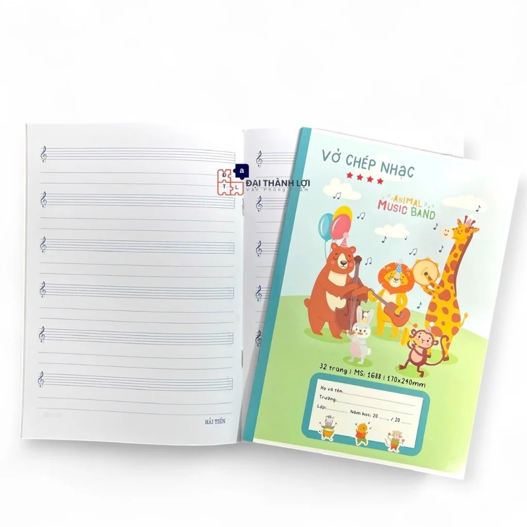Cuốn Vở Chép Nhạc Hải Tiến 32 Trang Dành Cho Học Sinh