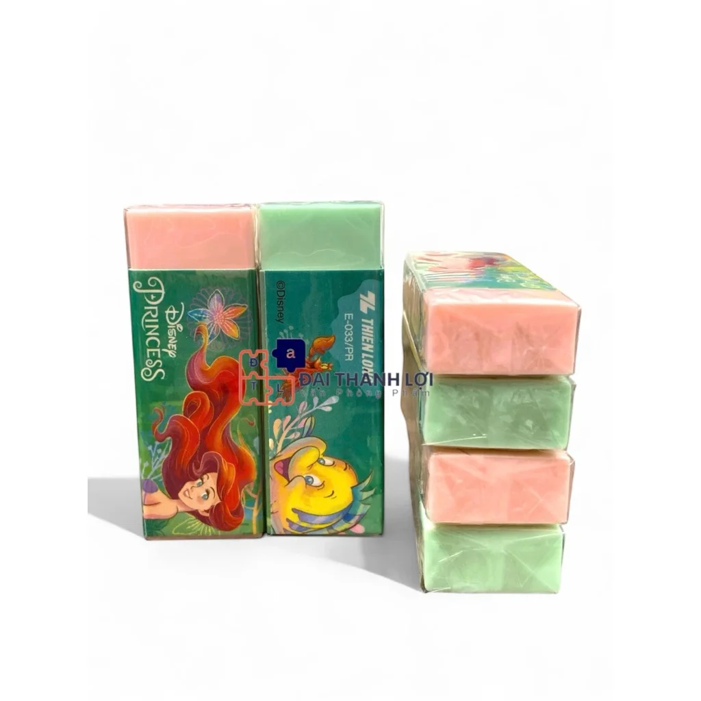 Gôm tẩy chì 2B Thiên Long Điểm 10 Disney Frozen E-017/FR và E-033/PR Tẩy sạch, ít vụn, phù hợp các bé, học sinh