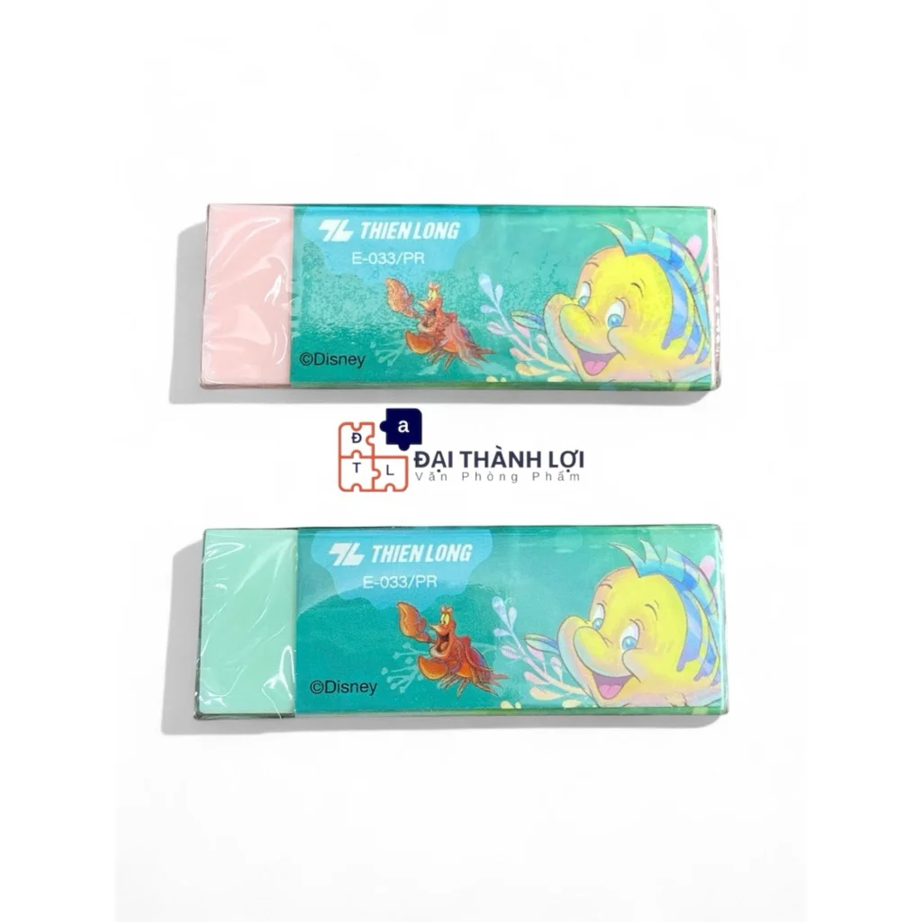 Gôm tẩy chì 2B Thiên Long Điểm 10 Disney Frozen E-017/FR và E-033/PR Tẩy sạch, ít vụn, phù hợp các bé, học sinh