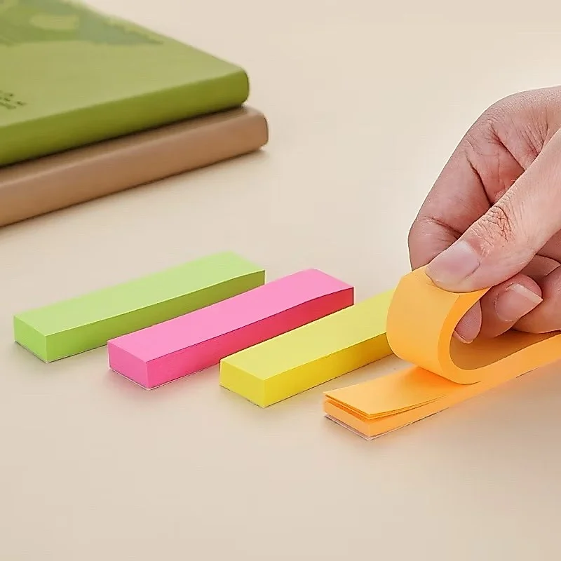 Giấy note/ghi chú màu dạ quang khổ 3x3 (cắt 3,4,5 màu) giấy ghi chú