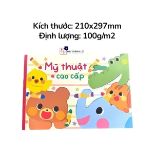 Vở Vẽ Mỹ Thuật Hải Tiến A4 5358 Sổ Vẽ Định Lượng 100 g/m2, Giao Bìa Màu Ngẫu Nhiên