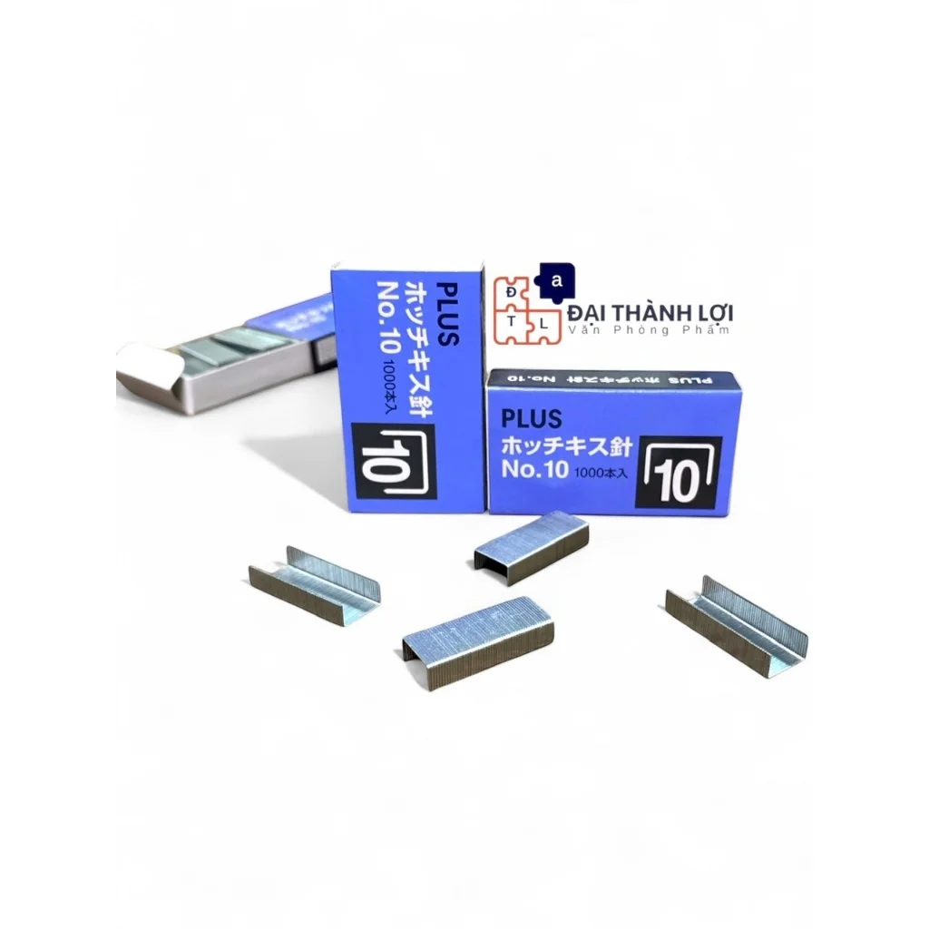 10/20 HỘP Kim Bấm Số 10 Plus, Ghim Bấm Giấy Thương Hiệu Nhật Bản,Chống Gỉ Sét Và Mài Mòn Tốt