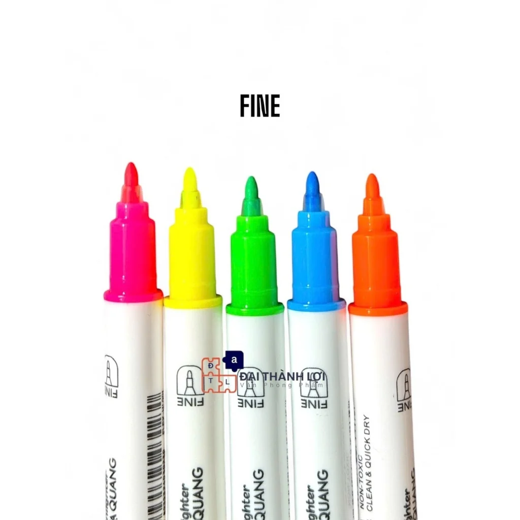 Bút dạ quang 2 đầu màu Pastel FLEX HL-001 - Bút màu highlight không lem chữ