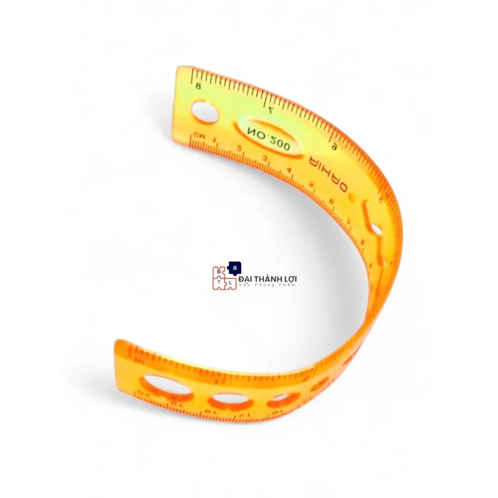 Thước Dẻo Màu 20CM Aihao chính hãng không bị phai số, xuống màu, chất lượng tốt (Giao mẫu ngẫu nhiên)