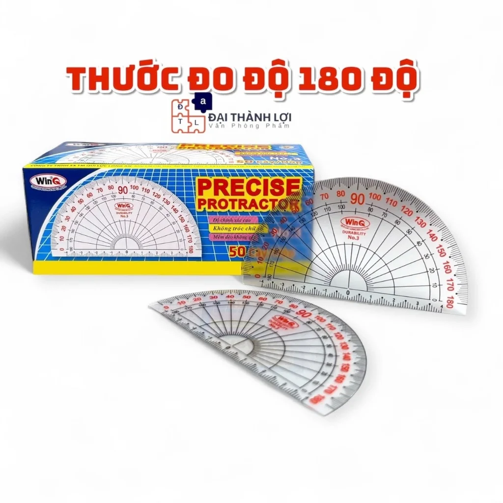 Thước Đo Độ Đo Góc LOẠI NHỎ Nhựa Dẻo Win Q / WinQ Qui Lực No.03 / No03 / No3