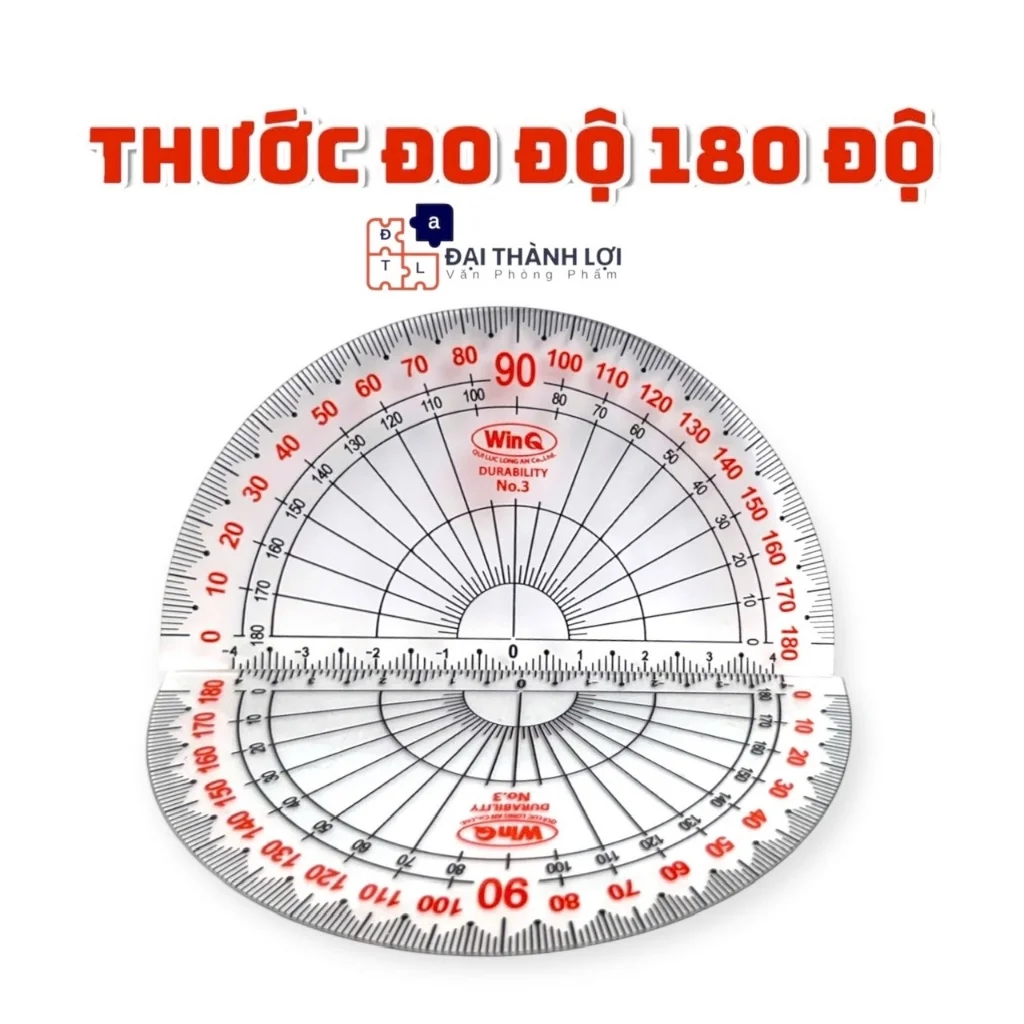 Thước Đo Độ Đo Góc LOẠI NHỎ Nhựa Dẻo Win Q / WinQ Qui Lực No.03 / No03 / No3