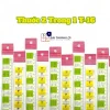 Thước Kẻ Nhựa cứng 15cm WinQ T-16, in bảng cửu chương và công thức toán
