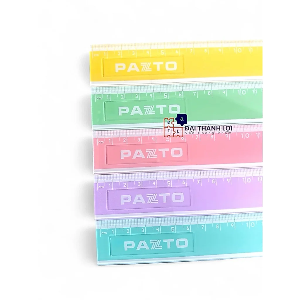 Thước nhựa thẳng màu Pastel dài 20 cm Thiên Long Pazto SR-010 - Màu ngẫu nhiên