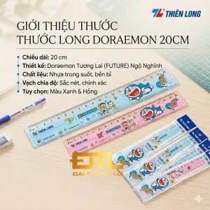 THƯỚC THẲNG DORAEMON 20Cm SR-011 ( Giao Màu Ngẫu Nhiên)