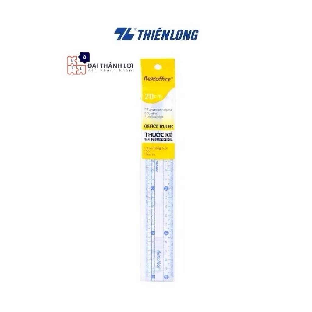 THƯỚC THẲNG Thiên Long 20 Cm FO-SR02 ( Giao màu ngẫu nhiên )