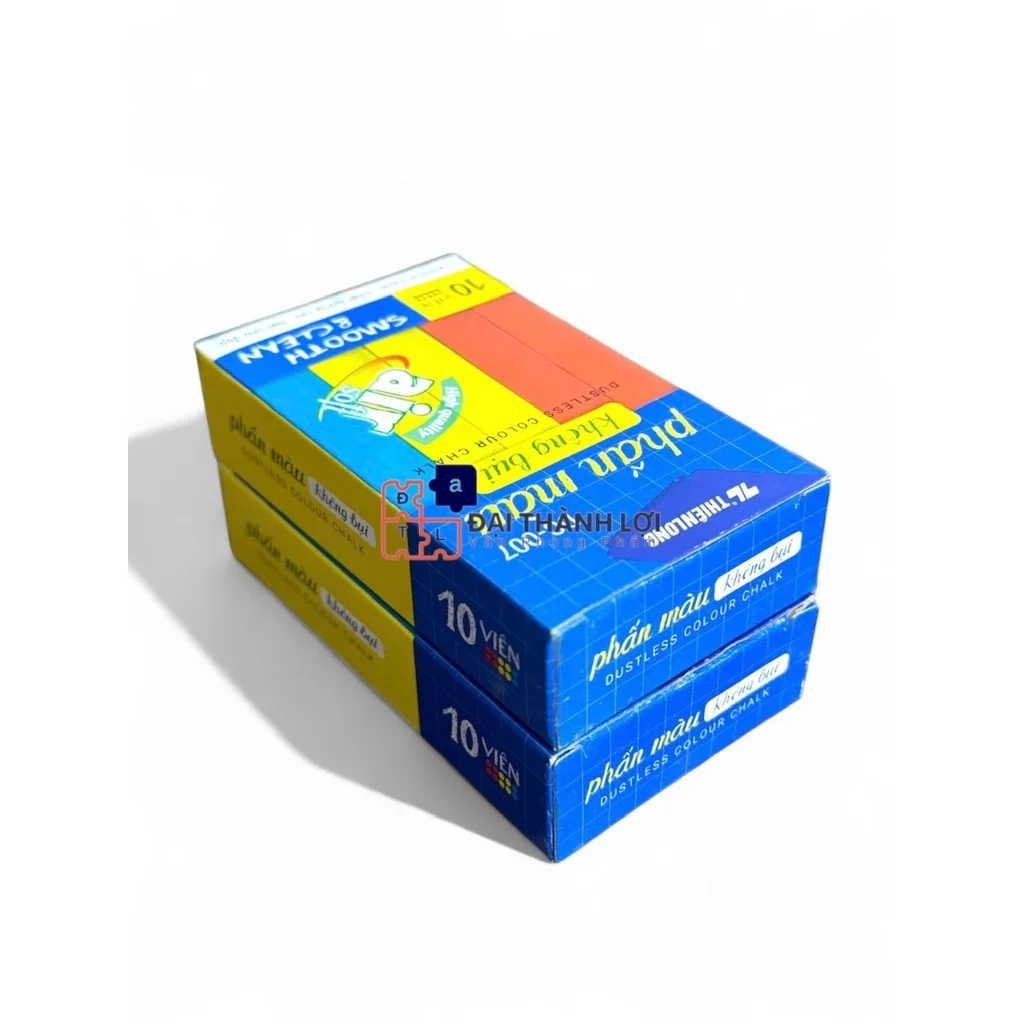 Phấn viết bảng không bụi Thiên Long - phấn màu DC-007
