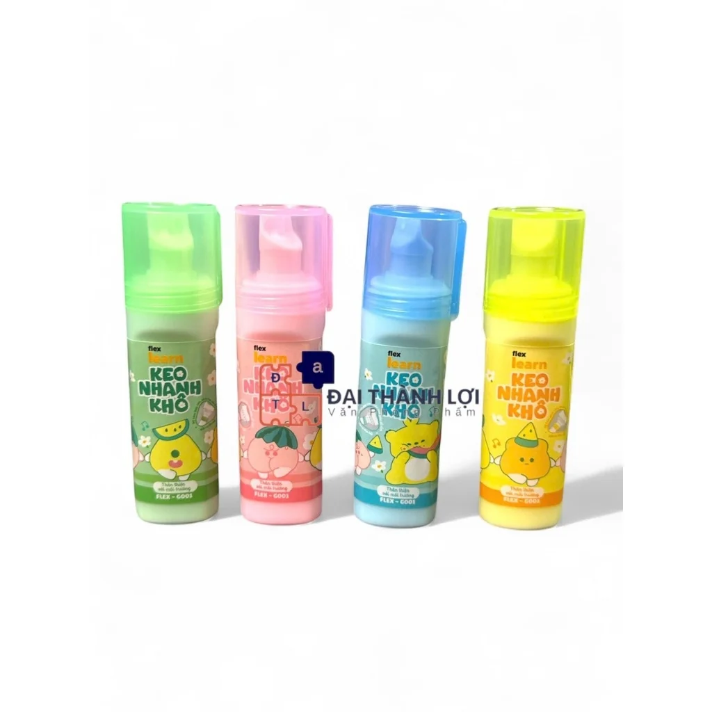 Keo hồ dạng lỏng 35ml Flex Learn bám dính tốt, nhanh khô, thân thiện môi trường FLEX-G001 - Màu ngẫu nhiên