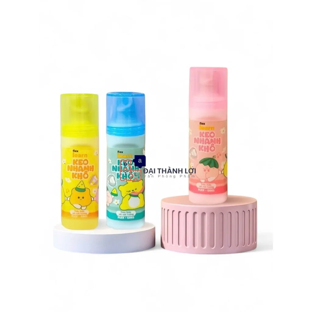 Keo hồ dạng lỏng 35ml Flex Learn bám dính tốt, nhanh khô, thân thiện môi trường FLEX-G001 - Màu ngẫu nhiên
