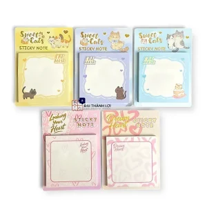 Giấy Note Giấy Ghi Chú Hoạt Hình Dễ Thương,Trang Trí Sổ Tay, Planner