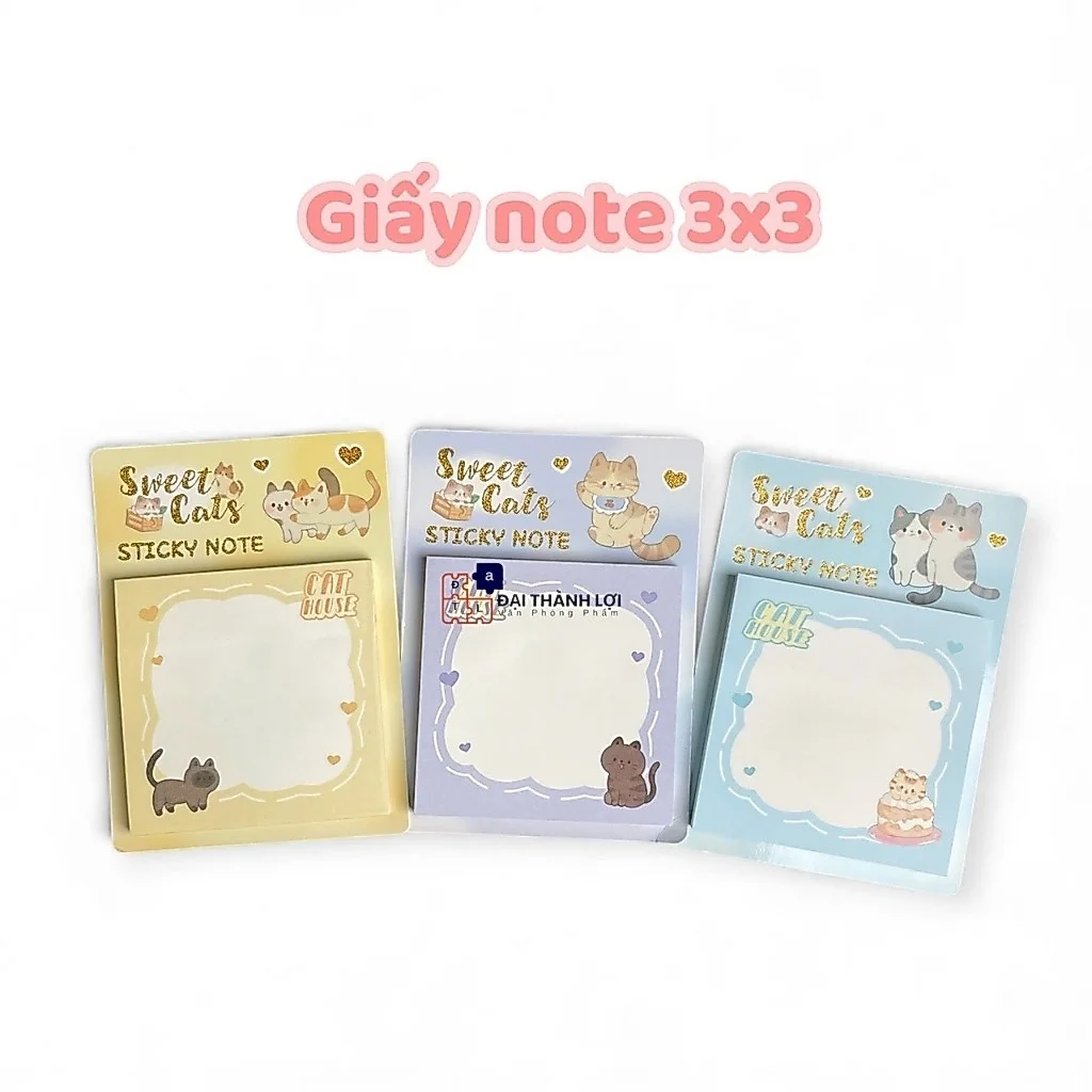 Giấy Note Giấy Ghi Chú Hoạt Hình Dễ Thương,Trang Trí Sổ Tay, Planner