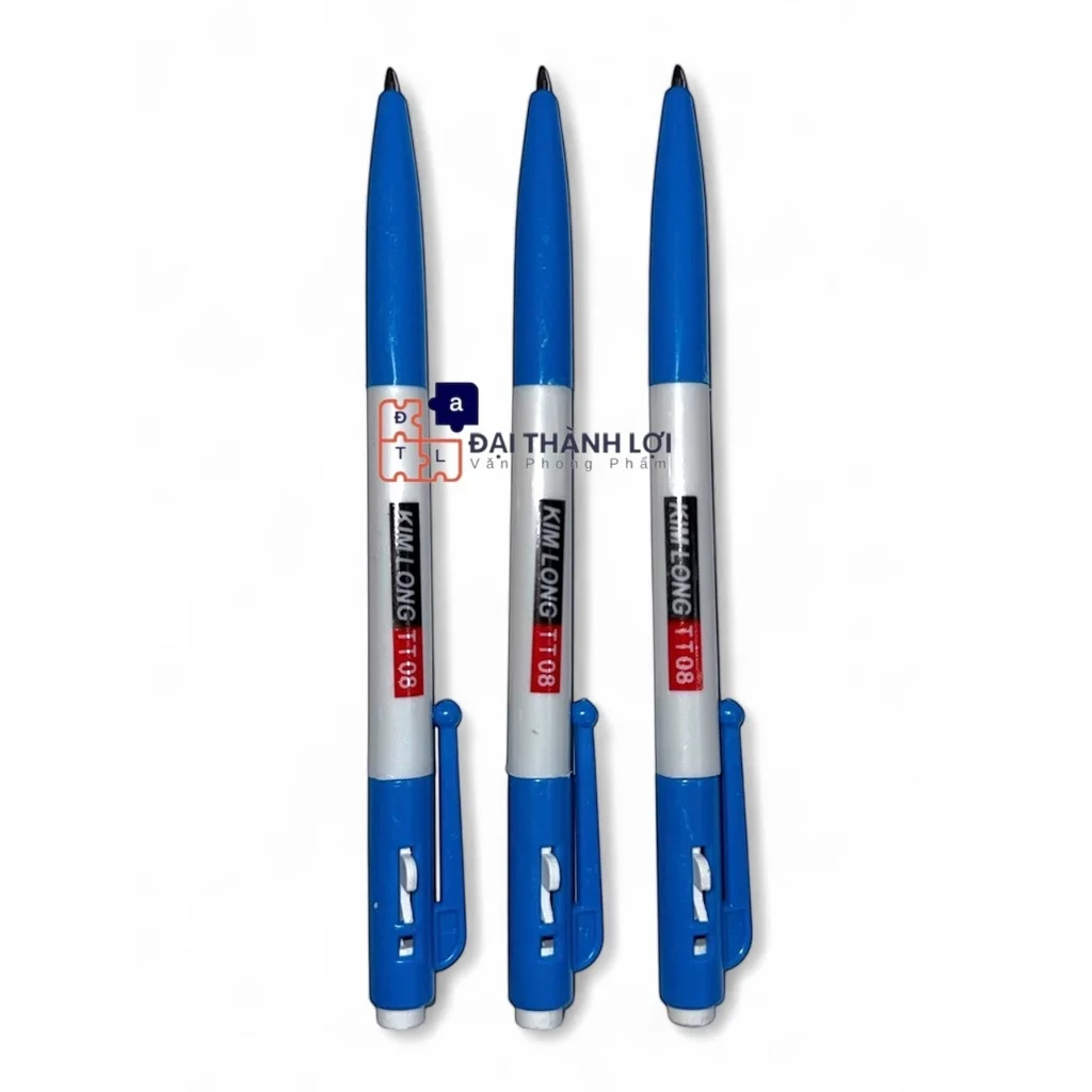 Bút bi mực xanh Kim Long TT-08 - bút kim long - bút bi mực xanh - bút bi ngòi 0.8mm