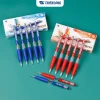 Bút bi Thiên Long TL-047 0.7mm mực xanh/đỏ/đen thiết kế cân đối, nút bấm mạ crom, có đệm cầm tay