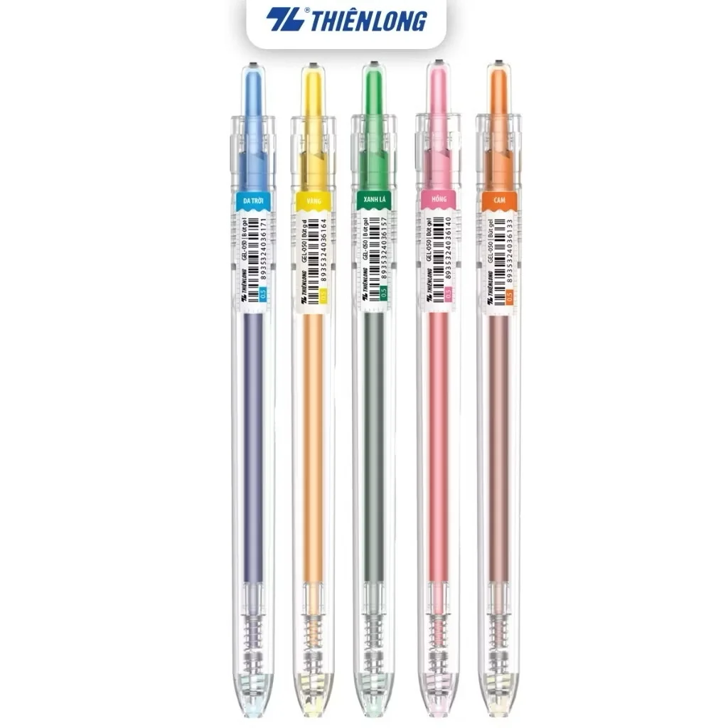 Bút gel nhiều màu Colochi Thiên Long Gel-050 ngòi cao cấp 0.5mm, viết êm trơn, mực nước nhanh khô