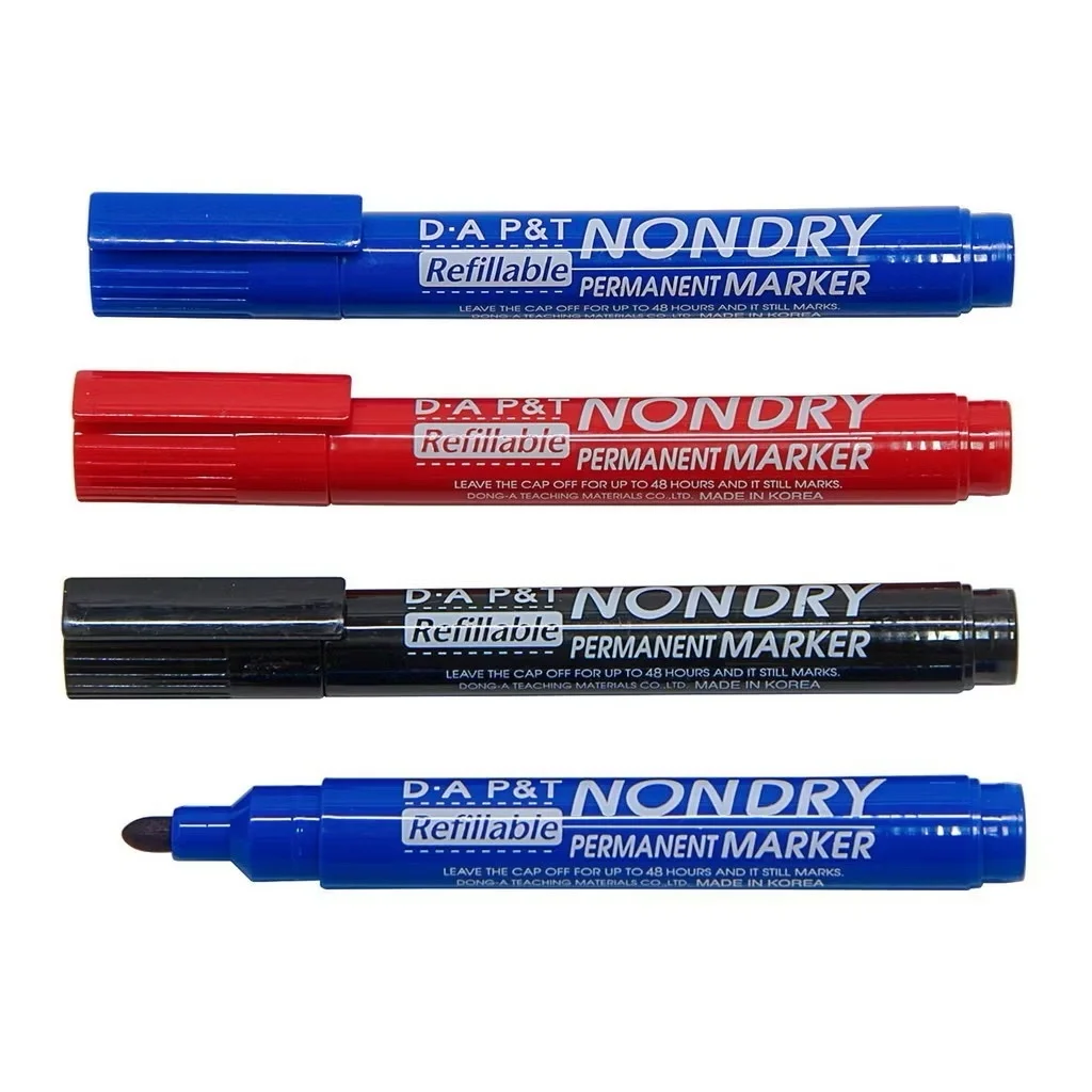 Bút Viết Lông Dầu KHÔNG XOÁ ĐƯỢC D-A P&T Nondry / Non dry (Hàn Quốc)