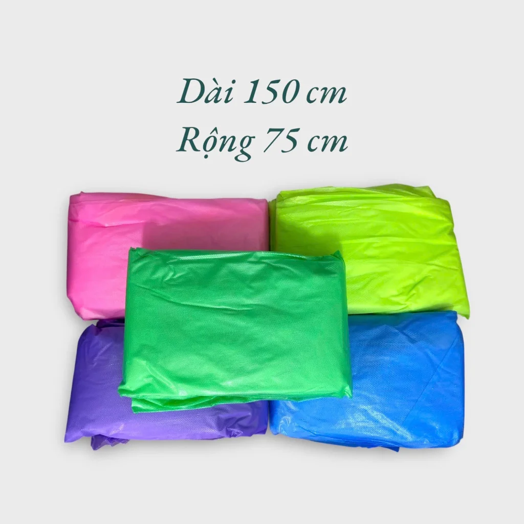 Áo Mưa VÂN ĐỎ Dạng Nilon Không Mùi Không Độc Hại