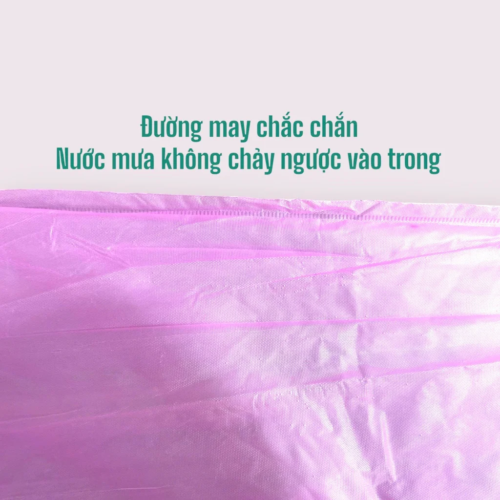 Áo Mưa VÂN ĐỎ Dạng Nilon Không Mùi Không Độc Hại