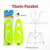 Thước kẻ nhựa dẻo Parabol WinQ QL-01 Không Bị Mờ Số, Bong Tróc -Chính Hãng