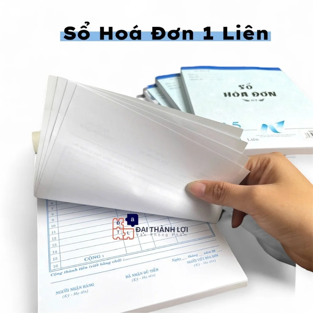 Cuốn Hóa đơn bán lẻ 1 liên khổ A5