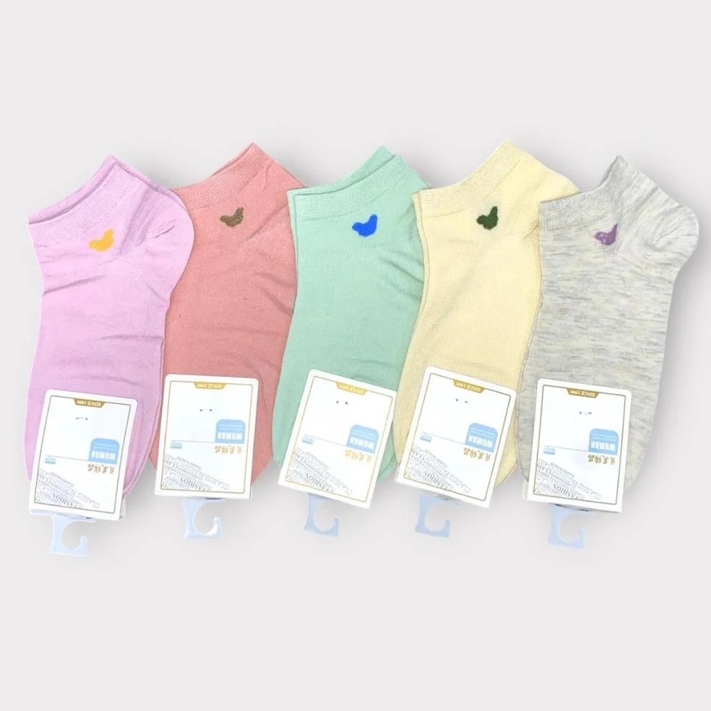 Vớ Nữ Cổ Ngắn Đa Dạng Mẫu Chất Liệu Cotton Mềm Mại, Thông Thoáng