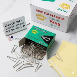 Ghim cài giấy tài liệu C62 ( ghim tam giác), dài: 25mm
