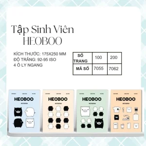Tập Sinh Viên Hải Tiến 200 Trang Kích Thước 175x250mm Độ Dày 60 Gsm (Mỏng)