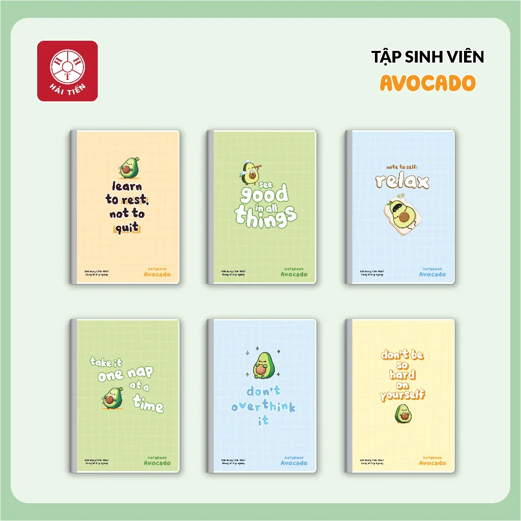 Tập Sinh Viên Hải Tiến 200 Trang Kích Thước 175x250mm Độ Dày 60 Gsm (Mỏng)