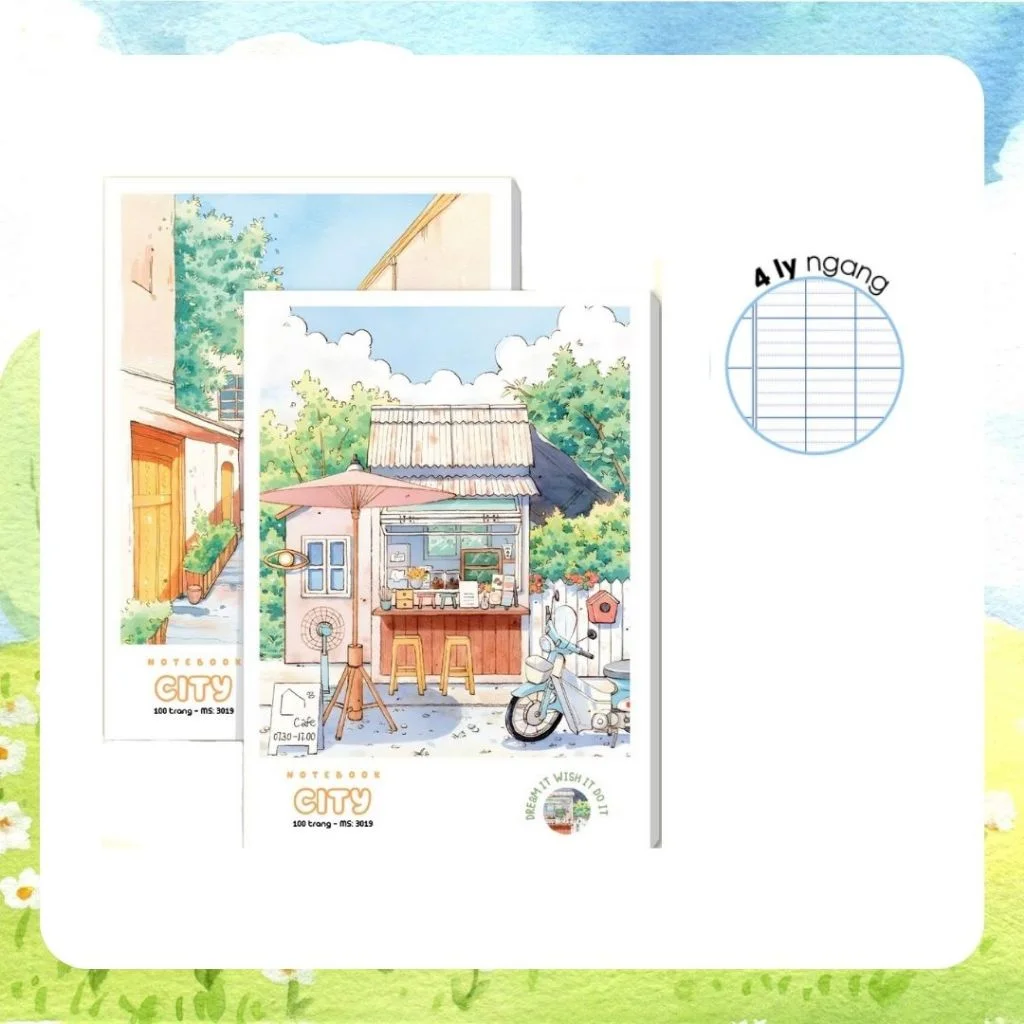 Tập Sinh Viên Hải Tiến 200 Trang Kích Thước 175x250mm Độ Dày 60 Gsm (Mỏng)