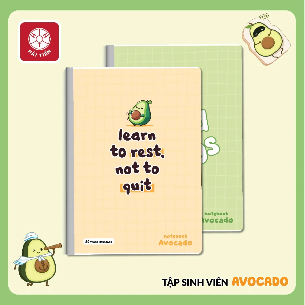 Tập Sinh Viên Hải Tiến 200 Trang Kích Thước 175x250mm Độ Dày 60 Gsm (Mỏng)