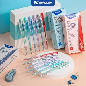 Bút Bi Pro 027 0.5 mm - Thiên Long TL-105 - Mực Xanh/Đỏ/Đen