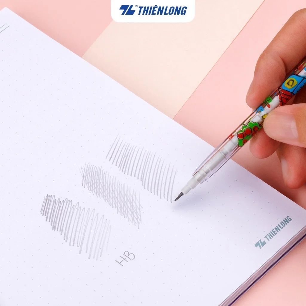 Bút chì khúc Thiên Long PC-09, độ cứng ruột chì HB - Bút chì kim thay ngòi, bút chì đốt( Chì khúc)