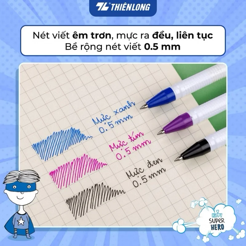 Bút Gel Thiên Long GEL-07 Ngòi 0.5mm