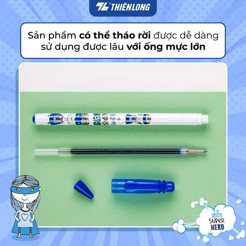 Bút Gel Thiên Long GEL-07 Ngòi 0.5mm