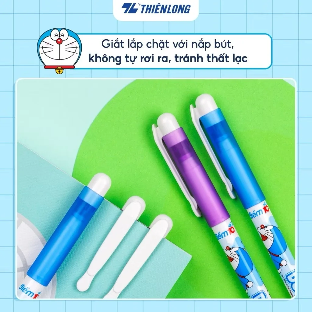 Bút lông kim Doremon Thiên Long FL-04/DO ngòi 0.3mm nét viết mảnh không lem