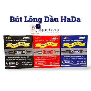 Bút lông dầu 2 đầu mực XANH/ĐEN/ĐỎ không xóa được, đầu 2mm và 6mm
