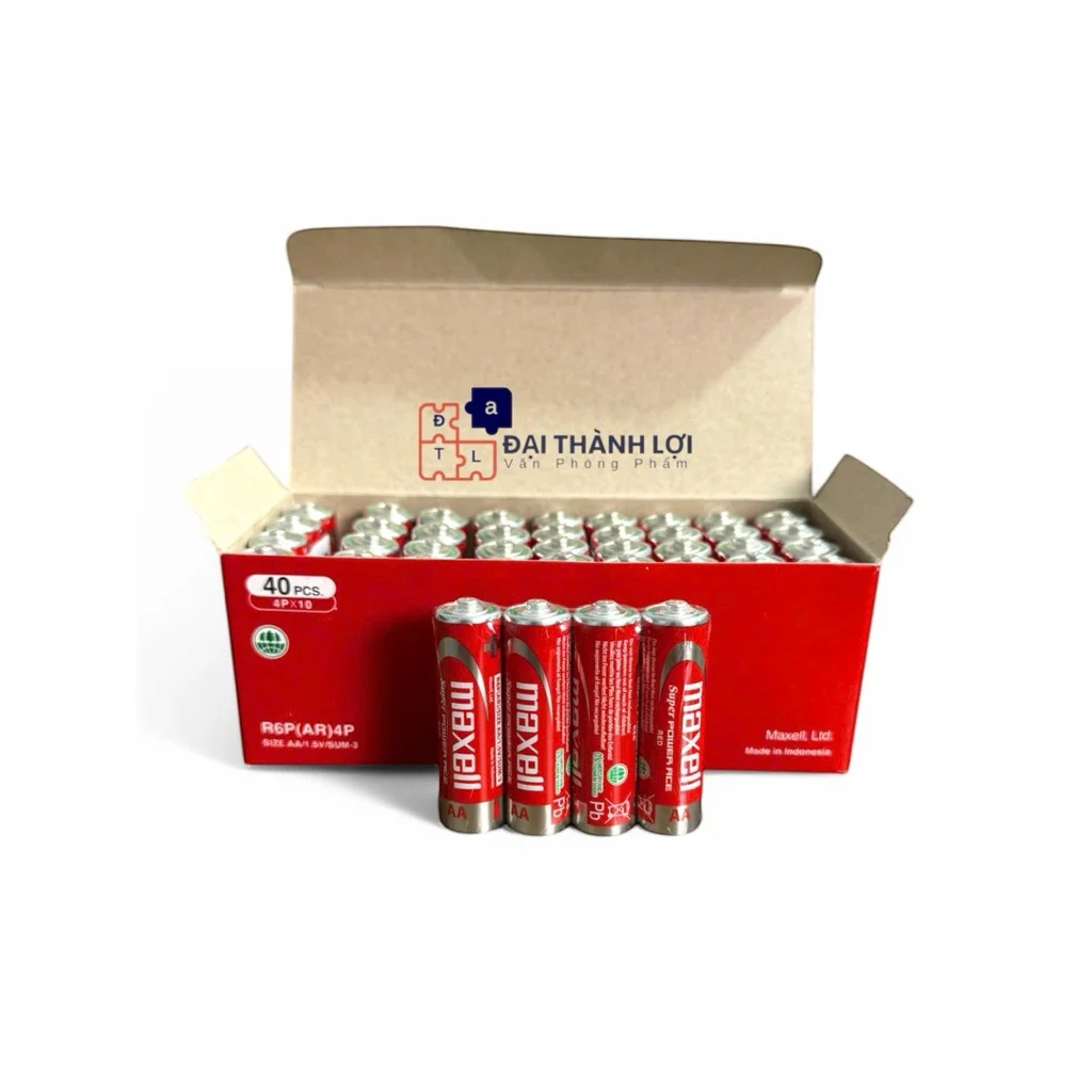 Pin AA ( 2A )Maxell ( pin tiểu ) carbon Siêu Bền R6P (Đỏ) Maxell Hàng Chính Hãng Bao Đổi Trả