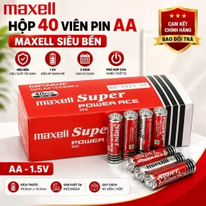 PIN MAXELL 2A (SIZE AA) MAXELL HÀNG CÔNG TY CHÍNH HÃNG BAO ĐỔI TRẢ