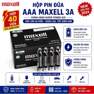 Pin Maxell AAA ( PIN NHÍ) Maxell R03P Super Power Siêu Bền - Hàng Chính Hãng Bao Đổi Trả