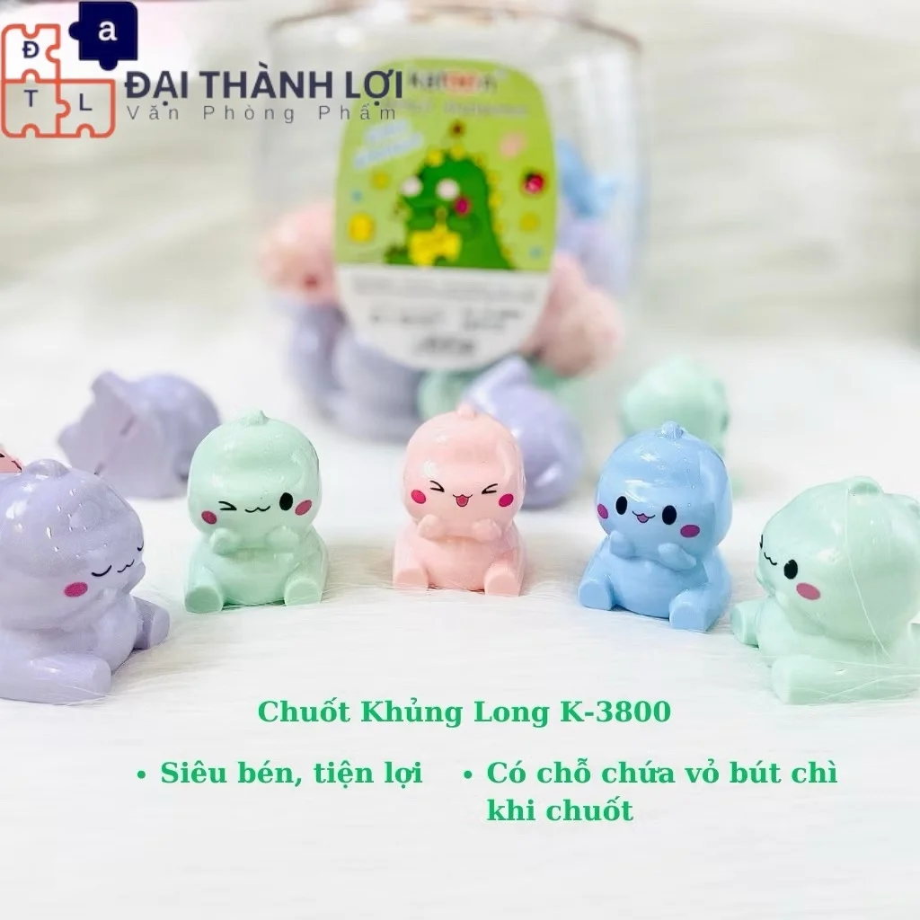 Đồ Chuốt Bút Viết Chì / Đồ Chuốt /Đồ Gọt Bút Chì Hình Khủng Long K-3800 Dễ Thương, Không Rơi Vụn