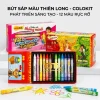 Bút sáp 12 màu Colokit CR-C022 màu tươi sáng, màu sáp mịn, an toàn cho bé tô màu, học tập mỹ thuật