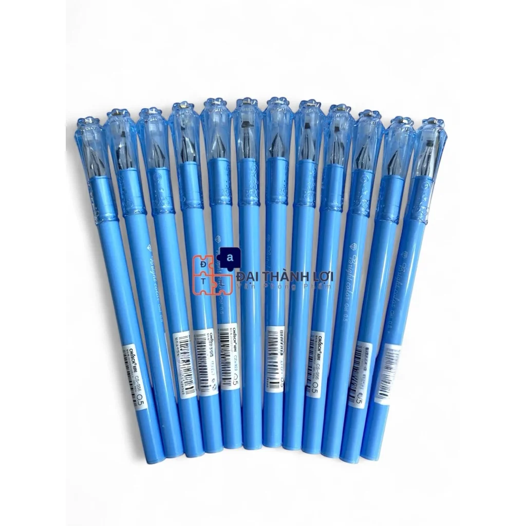 Bút gel Kim Cương Chosch CS-956 loại tốt (mực xanh/tím) viết nét siêu đẹp