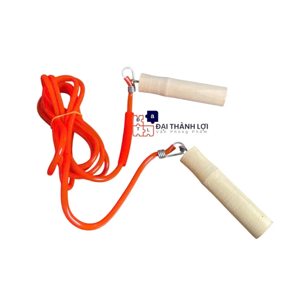 Dây Nhảy Gỗ / Dây Nhảy Cán Gỗ / Dây Nhảy Thể Thao / Dây Nhảy Học Sinh / Dây Nhảy Thể Dục Cán Gỗ Dài 2,5 mét, Dây Trong