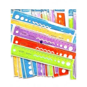 Thước Dẻo Màu 20CM Không Bị Phai Số, Xuống Màu (Màu Ngẫu Nhiên)